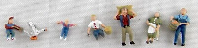 N Scale Farm People (7 pcs) - Woodland Scenics #A2152 - Image 1 of 2