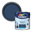Dulux 5293076 Walls & Ceilings Matt Emulsion Paint Sapphire Salute 2.5 Litres