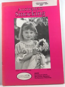 Australian Smocking Issue no 7 December 1988 magazine Country Bumpkin paperback - Picture 1 of 15