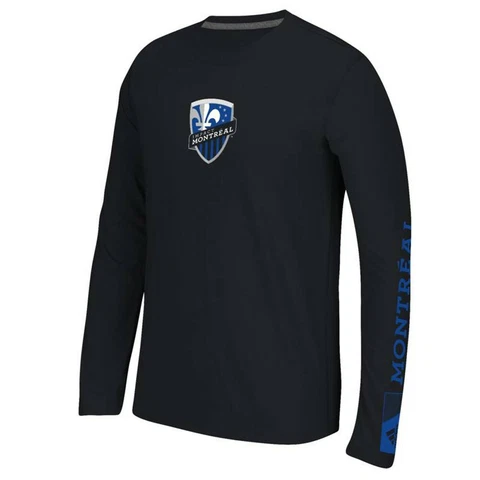 Montreal Impact MLS Adidas Black "Keeper" Long Sleeve T-Shirt Cover