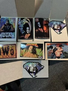 WCW NWO Vintage Vending Sticker Wrestling Lot of 8 Goldberg Diamond Sting Hulk - Picture 1 of 7