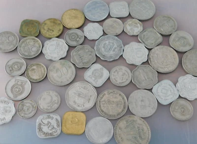LOT monnaie ROUPIE indienne PAISE pieces INDE INDIA aluminium INDES rupee india - Photo 1/4
