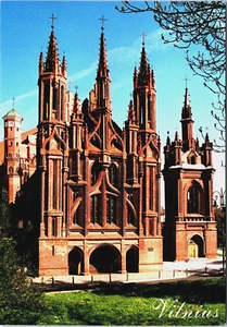 Postal de colección de la iglesia de Santa Ana de Lituania Vilna BP16 - Imagen 1 de 2