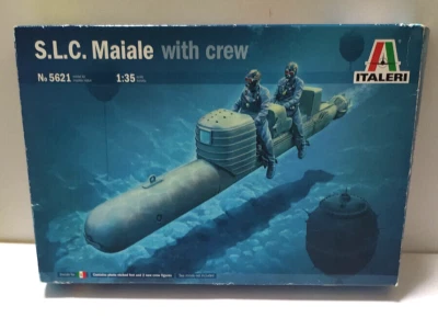 ITALERI USATO  1:35 KIT - SILURO A LENTA CORSA S.L.C. MAIALE CON EQUIPAGGIO 5621 - Immagine 1 di 3