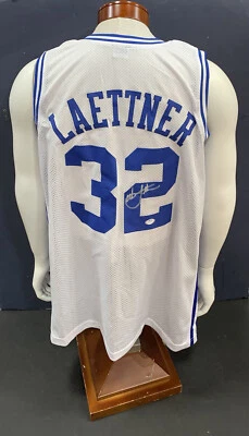 Christian Laettner Signed #32 White Duke NCAA Jersey Autograph PSA Coa Certified - Image 1 of 4