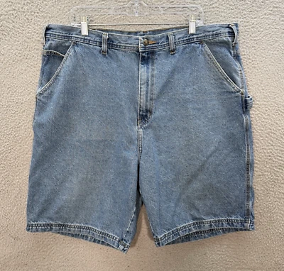 Rugged Wear Shorts Mens 40 Blue Denim Relaxed Carpenter Jorts Workwear Grunge - Image 1 of 4