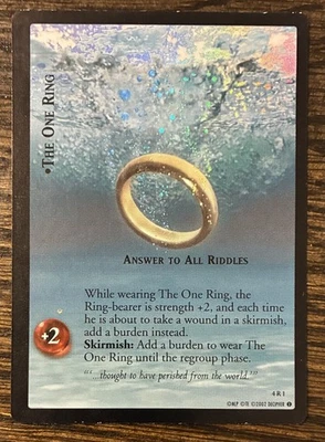 FOIL 4R1 The One Ring, Answer To All Riddles LP-NM - Lord of the Rings LOTR TCG - Image 1 of 4