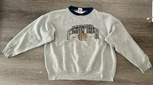 Vintage 90s Notre Dame Fighting Irish Nutmeg Boxy Crewneck Size XL - Picture 1 of 6