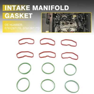 适用于奥迪 S4 3.0T SQ5 A6 A7 A8 的 Upper 12PCS 和 Lower Manifold 垫圈进气套装 — 第 1/4 张图片