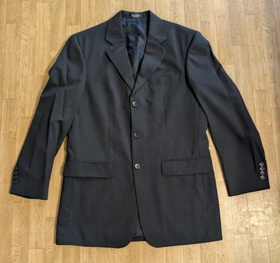 Chaqueta de traje Alfani de ajuste clásico para hombre 38R azul marino Foto 1 de 4