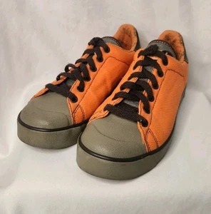 Adidas Safety Shoes Steel Toe Orange & Olive Green 723002 Women's Size 6.5 - Picture 1 of 11