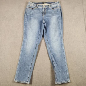 Talbots makellose Damenjeans Größe 14 fünf Taschen gerader hoher Bund - Bild 1 von 9