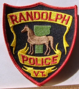 RANDOLPH POLICE DEPT DEPT VERMONT FABRIC PATCH - Foto 1 di 1