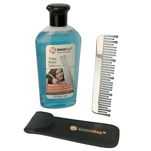 KammMag® Kamm mit 7 kraftvollen Magneten je 0.10 Tesla und Totes Meer SalzShampo - Bild 1 von 6