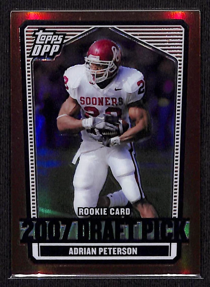 2007 Topps Draft Picks Chrome Bronze Refractors #135 Adrian Peterson 139/250 - Image 1 of 2