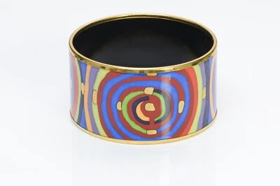 Brazalete ancho esmaltado Frey Wille Hundertwasser Diva “Espiral of Life” Foto 1 de 4