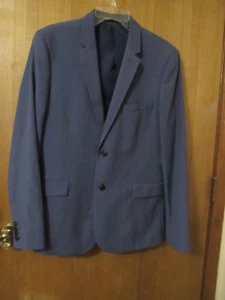 RW & CO man suit Slim Fit coupe Etroite blue size 33X30  Polyester 2 Button NWOT - Picture 1 of 6