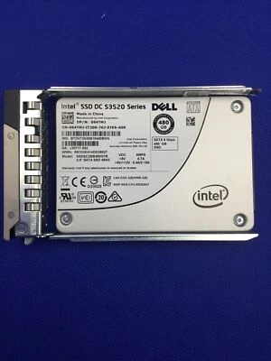 Dell 64TMJ / Intel DC S3520 6G 480GB 2.5 SATA SSD 064TMJ SSDSC2BB480G7R - Image 1 of 4