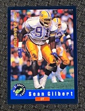 1992 Classic Draft Picks - Sean Gilbert Rookie Card LP 5/10 LA Rams Pro Bowl