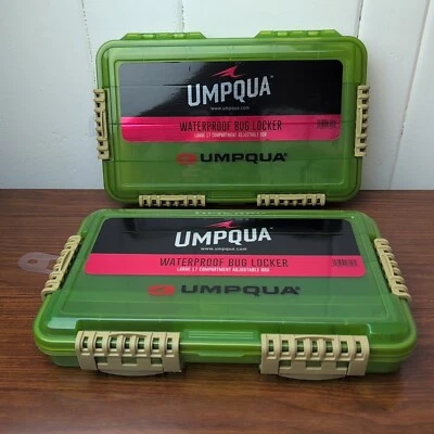 UMPQUA Waterproof Large Olive Bug Locker (33131) - LOT OF (2) - FREE SHIPPING!  - Image 1 of 4