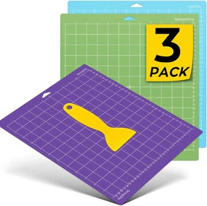 3Pack StandardGrip LightGrip StrongGrip Cutting Mat for Cricut Explore Air/Maker - Picture 1 of 16