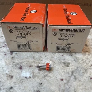 LOT OF 2 Ramset 1903K -- 1/2" CONCRETE DRIVE PINS -- QTY 100 - Picture 1 of 3