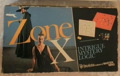 Vintage Zone X Intrigue Mystery Logic Invicta Mastermind board game battleships - Image 1 of 4