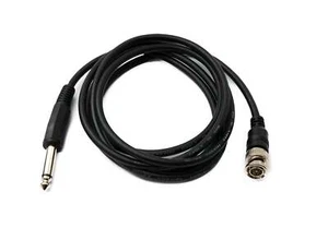 Audio Cable 180 CM 6.35 MM Jack Plug To BNC Socket Aux Adapter IN Black - Afbeelding 1 van 4
