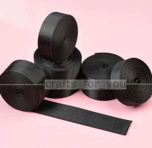 20/25/32/38/50MM Polyester Webbing Tape Herringbone Twill Fabric Strap Bag Craft - Picture 1 of 8