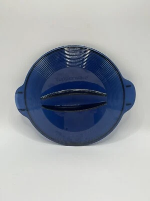 Tupperware Deckel Microplus Microcook 1 L Kanne Tupperwave 200 Mikrokanne Blau - Bild 1 von 3