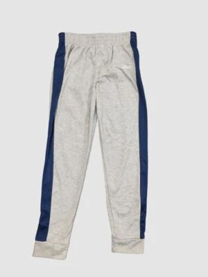 $24 Pantalones deportivos Reeboks para niños gris a rayas en contraste cintura elástica talla 12 Foto 1 de 2