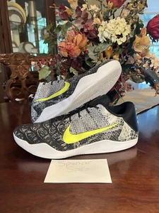 Size 14- Nike Kobe 11 Elite iD Low Multicolor Neon Gray Black White - Picture 1 of 12