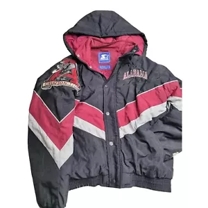 3677 Vintage Starter University of Alabama Roll Tide Crimson Tide Jacket Small - Picture 1 of 5