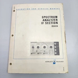 HP 8552A Spectrum Analyzer IF Section Operating & Service Manual May 1970 Rev 73 - Picture 1 of 5