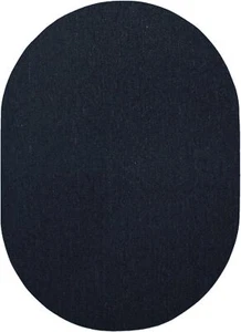 Furnish my Place Modern Indoor/Outdoor Solid Navy Rug, 2' x 3' Oval,  - Picture 1 of 8