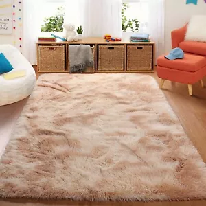 Area Rug Shag Fluffy Rugs Large Carpets Floor Mat for Living Room, Bedroom - Picture 1 of 18