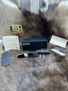 2006 Buck B532-LE-0 Mother of Pearl & Buffalo Horn Handles Knife Mint In Box - Picture 1 of 11