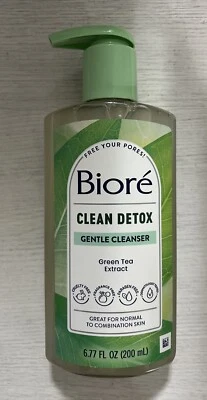 Biore Clean Detox Gentle Face Cleanser - Green Tea Extract - 6.77 Fl Oz - Image 1 of 2