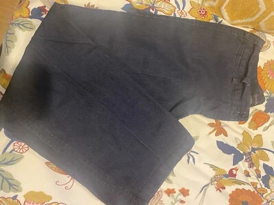 Focus 2000 Women’s blue pants size 10, inseam 30in.  76% Cotton, 22% Polyester - Image 1 of 3