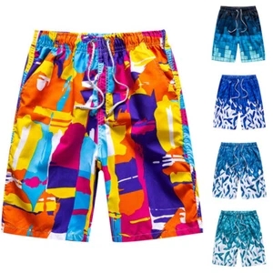Men Summer Beach Shorts Quick Drying Swimming Swimwear Trunks Board Pants . - Picture 1 of 15