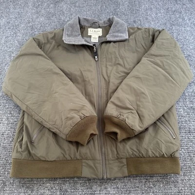Chaqueta vintage L.L.Bean L Gorpcore cremallera completa verde oliva Foto 1 de 2