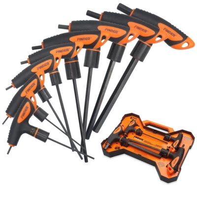 8pcs T-handle Allen Wrench Set Metric and Standard T Handle Hex Key Set Tool - Image 1 of 4