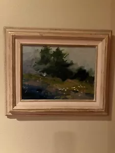 Cambria CA Künstler Melanee Sylvester 9x12 Öl Leinwand 14x17 gerahmt Top Zustand - Bild 1 von 16
