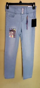 Girls Size 12 Stretch Light Blue Jeans DKNY Skinny New - Picture 1 of 13