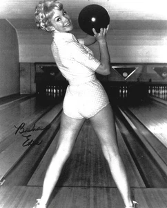 TELEVISION MOVIE LEGEND BARBARA EDEN SIGNED 8X10 I DREAM OF JEANIE BOWLING HOT! - Picture 1 of 1