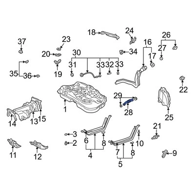 For Toyota Highlander 2001-2003 Toyota 7721348050 Lower Fuel Tank Filler Neck Foto 1 de 2