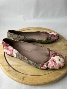 Women’s GUCCI Multicolor Floral Print Flats - US Size 7/EU Size 37 - Picture 1 of 7