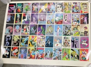 1994 Madman by Mike Allred foglio non tagliato set completo di #1-50 carte collezionabili RARO - Foto 1 di 7