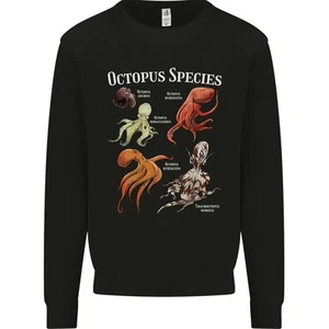 Octopus Species Scuba Diving Ocean Kids Sweatshirt Jumper - Picture 1 of 31