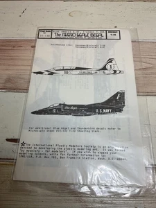 Micro Scale Decals #72-138 BLUE ANGLES A-4F, T’ BIRDS T-38A, 1:72 Scale NOS - Picture 1 of 3